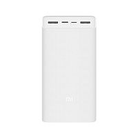 Внешний аккумулятор Xiaomi Mi Power Bank 3 Quick Charge Edition (30000 mAh) Белый — фото